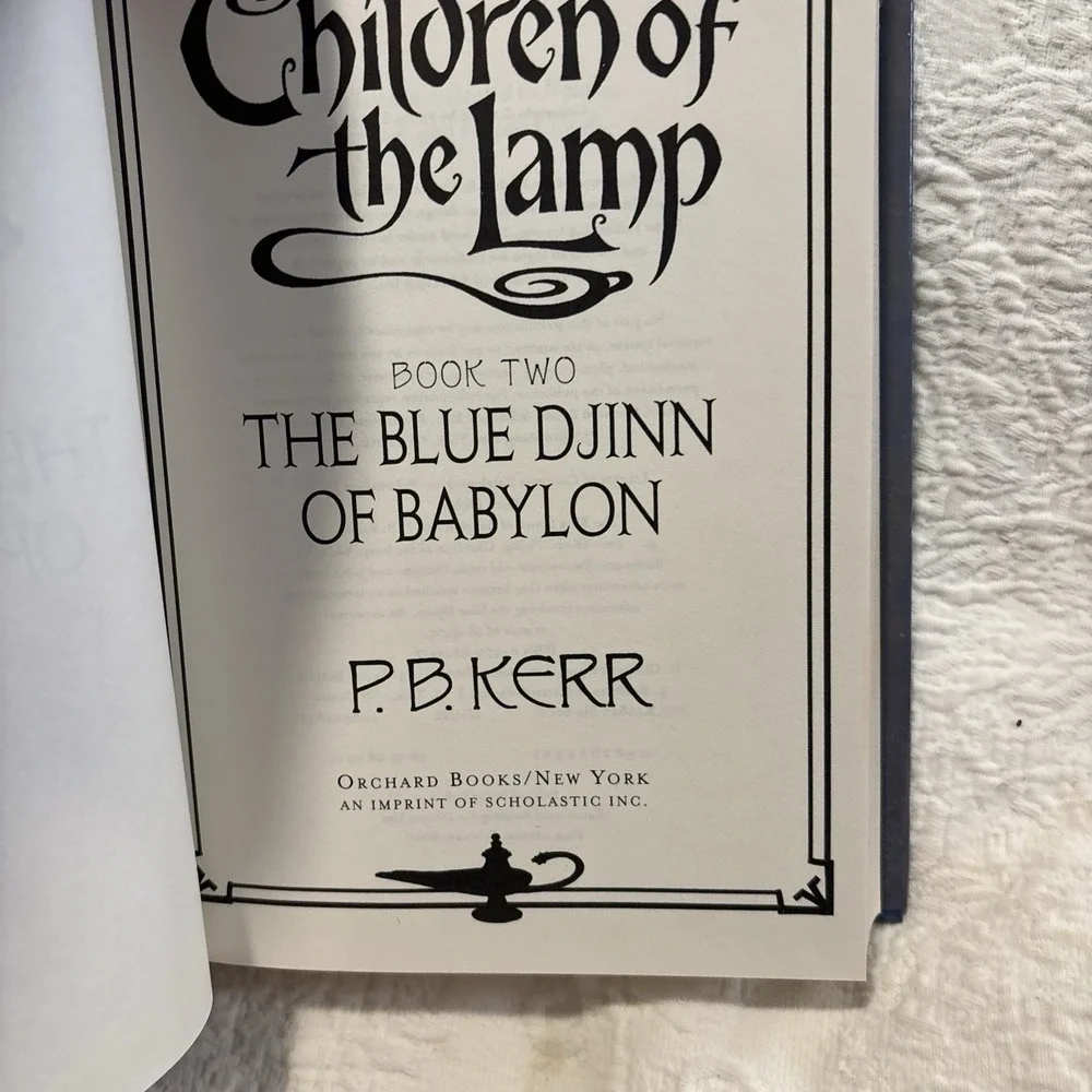 The Blue Djinn of Babylon Children of the Lamp Book 2 Hardcover